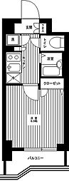 メインステージ高井戸 1Kの間取図画像