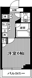 ルーブル都立家政参番館 1Kの間取図画像