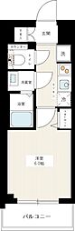 AZESTアオト 1Kの間取図画像
