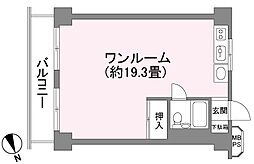 センチュリー御宿シーサイド ワンルームの間取図画像