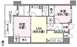 間取図画像 2LDK