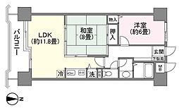 ヴァカンシア勝浦 2LDKの間取図画像