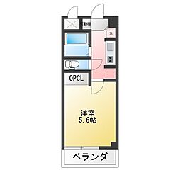 ダイニチ館F-1 1Kの間取図画像