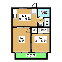 間取図画像 2DK