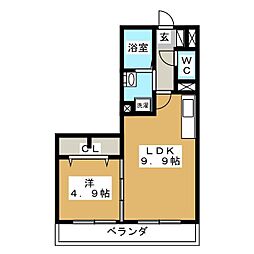 間取図画像 1LDK