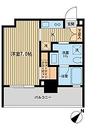 ザ・カシワ拾番 1Kの間取図画像