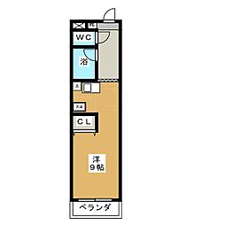 ラフィーネ初石 ワンルームの間取図画像