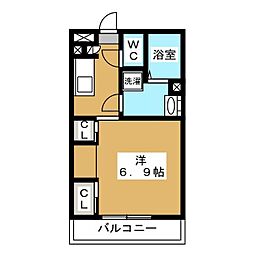 リブリ・柏明原 1Kの間取図画像