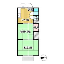 第1ロイヤルコーポ 0102 ｜ 岡山県津山市高野本郷（賃貸アパート2K・1階・29.81㎡） その2