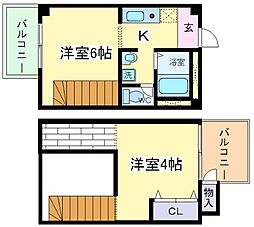 トラストアビコ 2Kの間取図画像