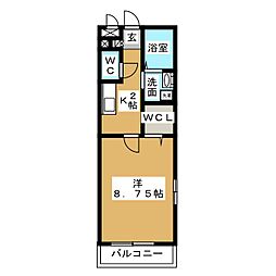 間取図画像 1K