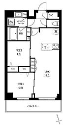 アーバンパーク船堀II 2LDKの間取図画像