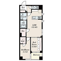 S-RESIDENCE瑞江 1SLDKの間取図画像