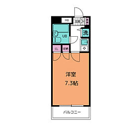 ダイニチ館F12 1Kの間取図画像