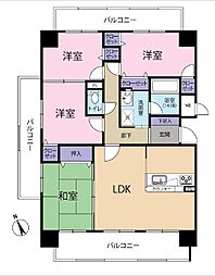 アービス城ヶ崎 4LDKの間取図画像