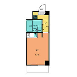ダイアパレス新小岩第3 4階ワンルームの間取り