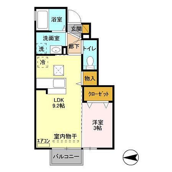 ラ・ルーチェ 103｜茨城県つくば市松野木(賃貸アパート1LDK・1階・31.56㎡)の写真 その2