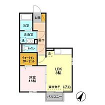 ソフィア 203 ｜ 茨城県つくば市松代4丁目9-8（賃貸アパート1LDK・2階・35.35㎡） その2