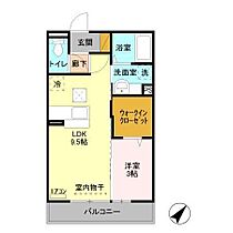 セレーナ並木 103 ｜ 茨城県つくば市並木3丁目26-16（賃貸アパート1LDK・1階・33.39㎡） その2