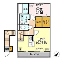 Ｌａ Ｍｅｔｅｏｒｅ 202 ｜ 茨城県つくば市流星台5-1（賃貸アパート1LDK・2階・49.63㎡） その2