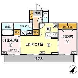 間取図画像 2LDK