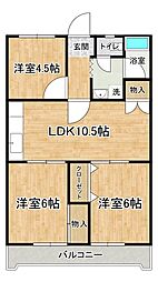 グランメゾンつくば 3LDKの間取図画像