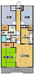 サンマリーナつくば 3LDKの間取図画像