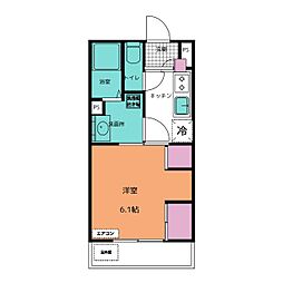 リブリ・ラ・マーレ 1Kの間取図画像