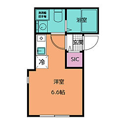 ポルージュ小岩 3階ワンルームの間取り