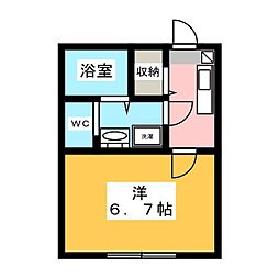 間取図画像 1K