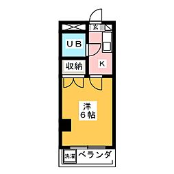 エスポワール東小岩 1Kの間取図画像