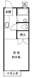 SKハイツ 1階1Kの間取り