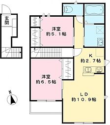 ヴィラ・コレマサNearly ZEH\\/ZEH Ready 2LDKの間取図画像