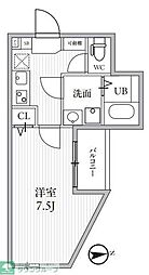 西武新宿線 西武柳沢駅 徒歩7分の賃貸アパート 1階1Kの間取り