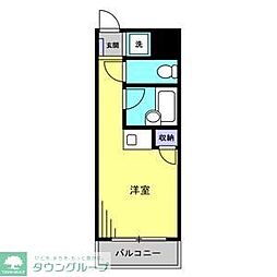 西武池袋線 練馬高野台駅 徒歩11分の賃貸アパート 3階ワンルームの間取り