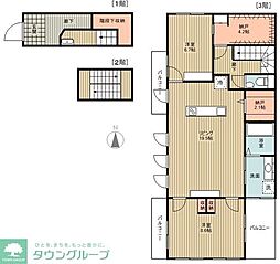 OHANA 2LDKの間取図画像
