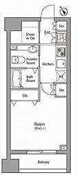 クレアシオン目白通り 1Kの間取図画像