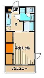 リブリ・ACE2 1Kの間取図画像