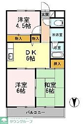 第3長瀬マンション 3DKの間取図画像