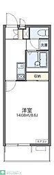 レオネクストグリーンビレッジ2 1Kの間取図画像