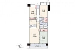 チサンロイヤルステージ狭山 3LDKの間取り