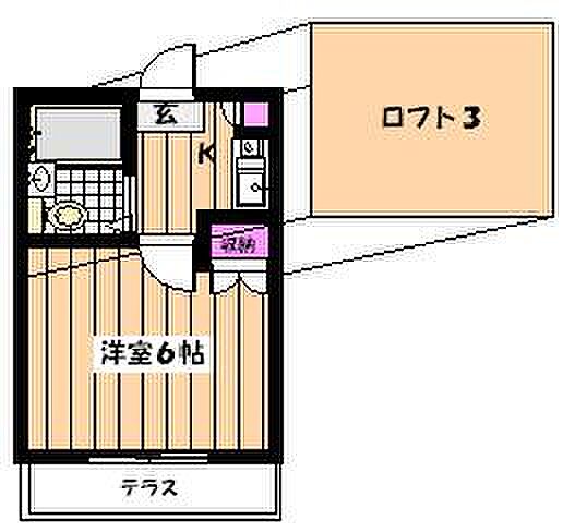 メゾンシェリー 202｜東京都杉並区本天沼２丁目(賃貸アパート1K・2階・15.00㎡)の写真 その2