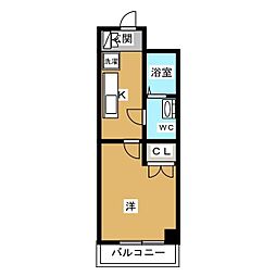 Nステージ西船橋3 1Kの間取図画像