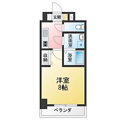Due西船橋 1Kの間取図画像