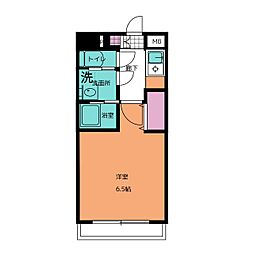 SAMTYRESIDENCENishi-FunabashiLIBRE 1Kの間取図画像