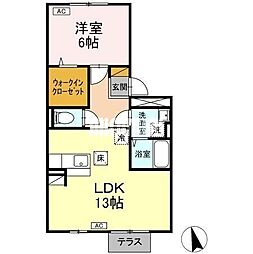 グランピア春日 1LDKの間取図画像