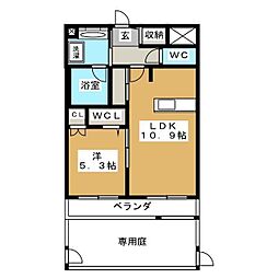 LUMIERE 1LDKの間取図画像