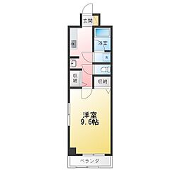 エルグレット西船橋 1Kの間取図画像