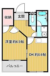 シャインコート 1SDKの間取図画像