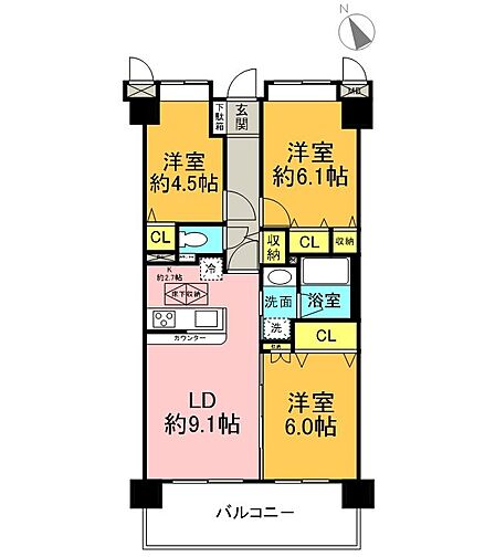 4LDK 間取り